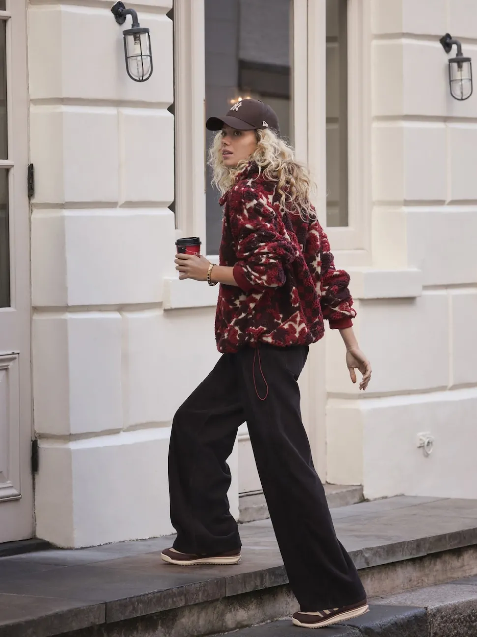 Chocolate Brown Cord Wide Leg Trousers