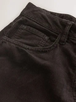 Chocolate Brown Cord Wide Leg Trousers