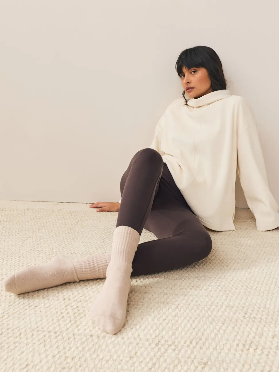 Chocolate Brown Cosy Fleece Leggings