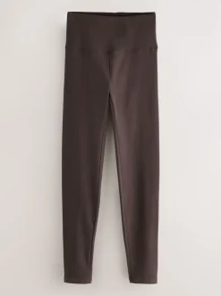 Chocolate Brown Cosy Fleece Leggings