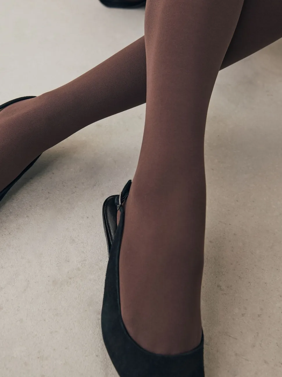Chocolate Brown 3D 60 Denier Maternity Tights