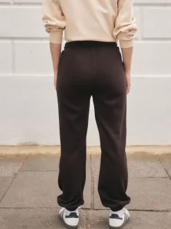 Chocolate Brown Essential Cuffed Jersey Joggers