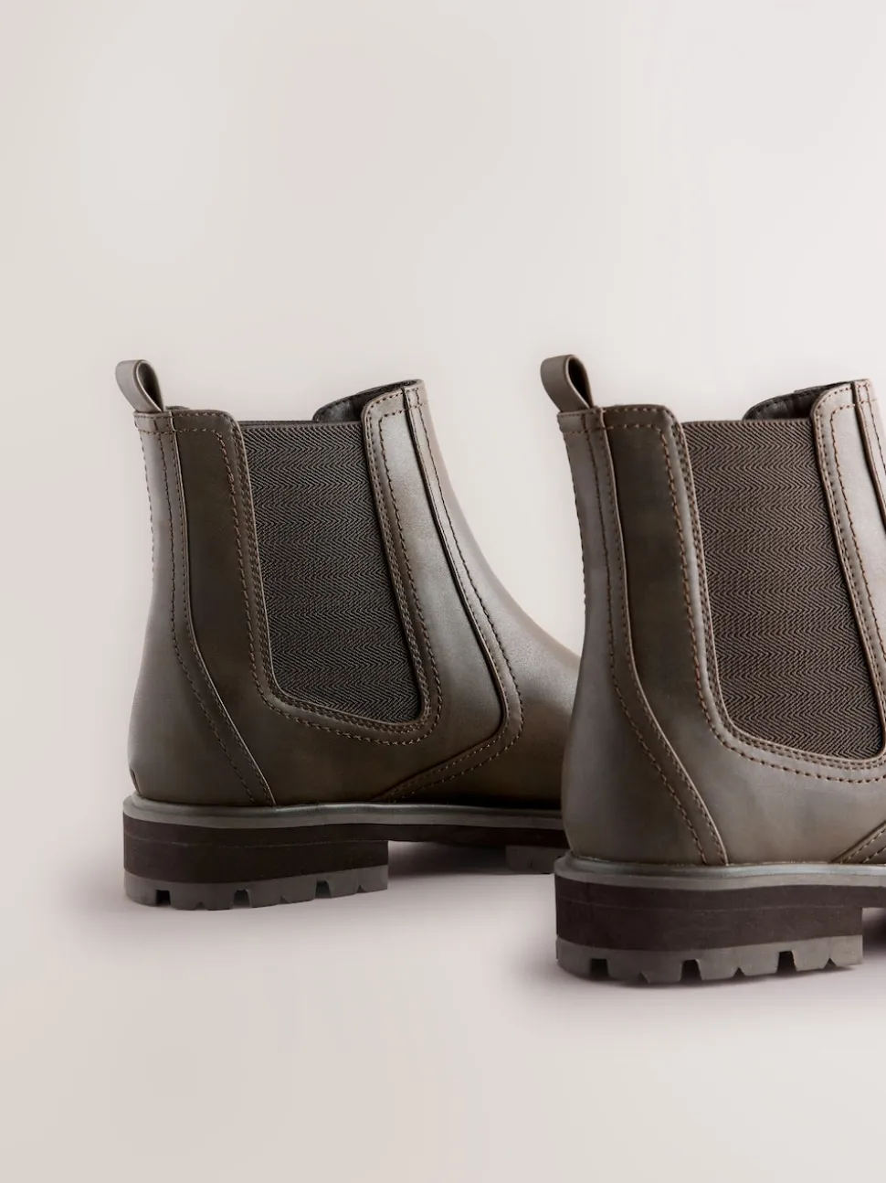 Chocolate Brown Extra Wide Fit Chelsea Boots