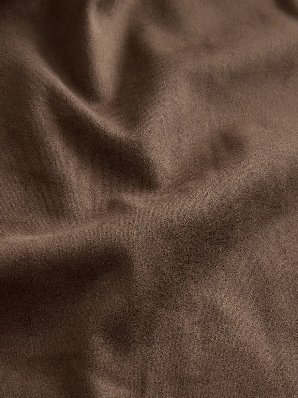 Chocolate Brown Faux Suede Midi Kilt Skirt
