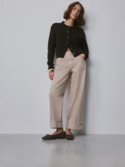 Chocolate Brown Forever Comfort® Leather Weave Ballet Flats