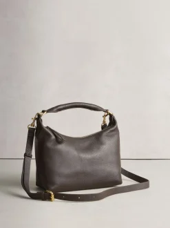 Chocolate Brown Hand Held Leather Bag
