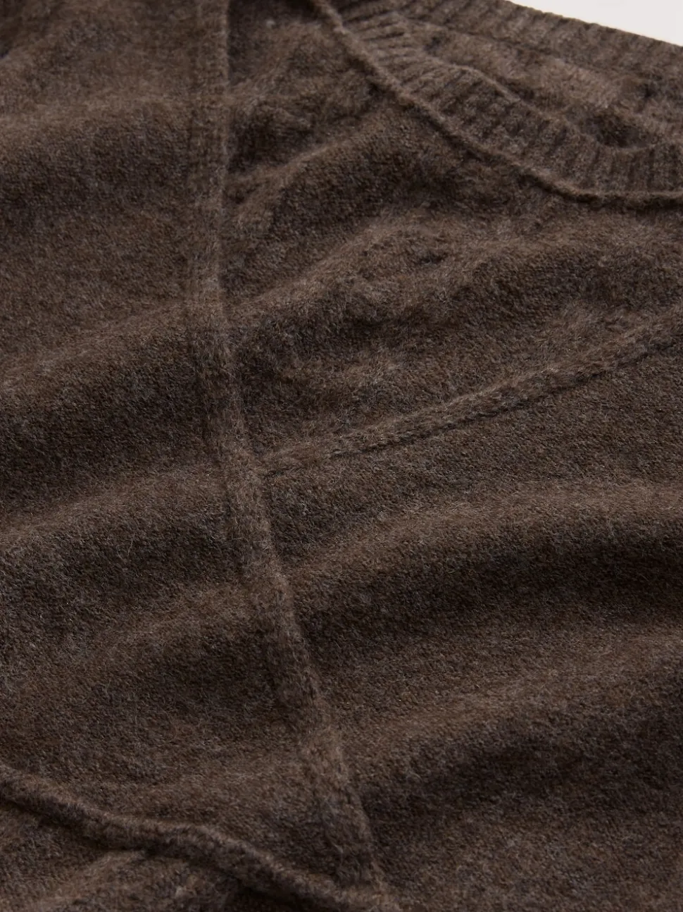Chocolate Brown Maternity Knitted Nursing Dress