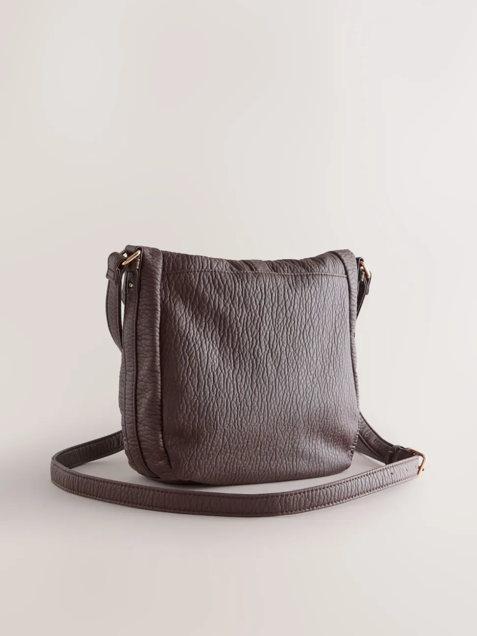 Chocolate Brown Messenger Cross-Body Bag