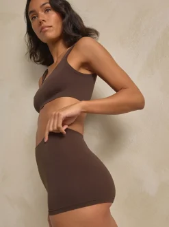 Chocolate Brown N.Premium Super Soft Seamless Shorts