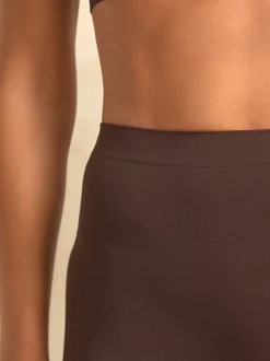 Chocolate Brown N.Premium Super Soft Seamless Shorts