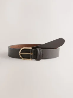 Chocolate Brown Regular Leather Belt