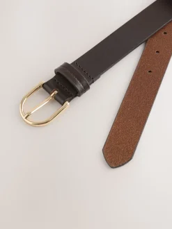 Chocolate Brown Regular Leather Belt