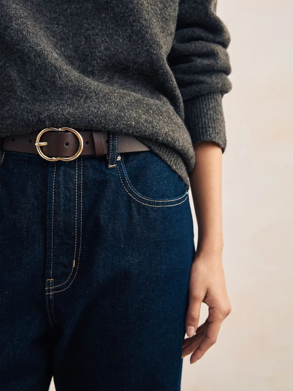 Chocolate Brown Regular PU Belt
