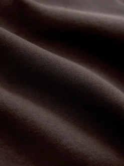 Chocolate Brown Relaxed Fit Heavyweight Regular Length Hoodie