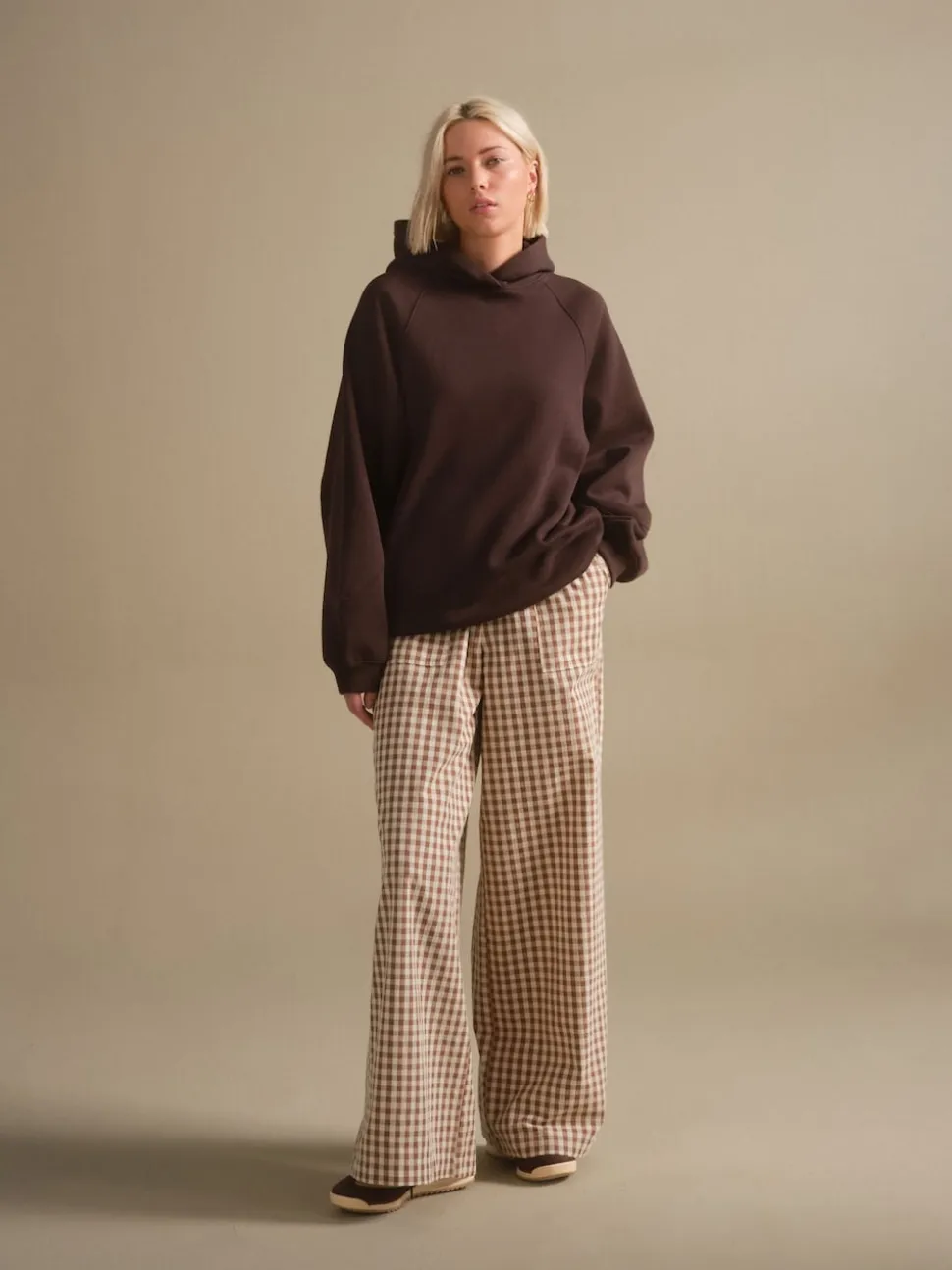 Chocolate Brown Relaxed Fit Heavyweight Longline Hoodie