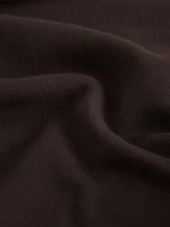 Chocolate Brown Relaxed Fit Essentials Longline Sweatshirt with Pockets