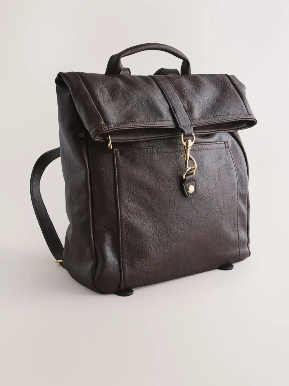 Chocolate Brown Slouchy Backpack