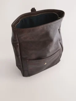 Chocolate Brown Slouchy Backpack