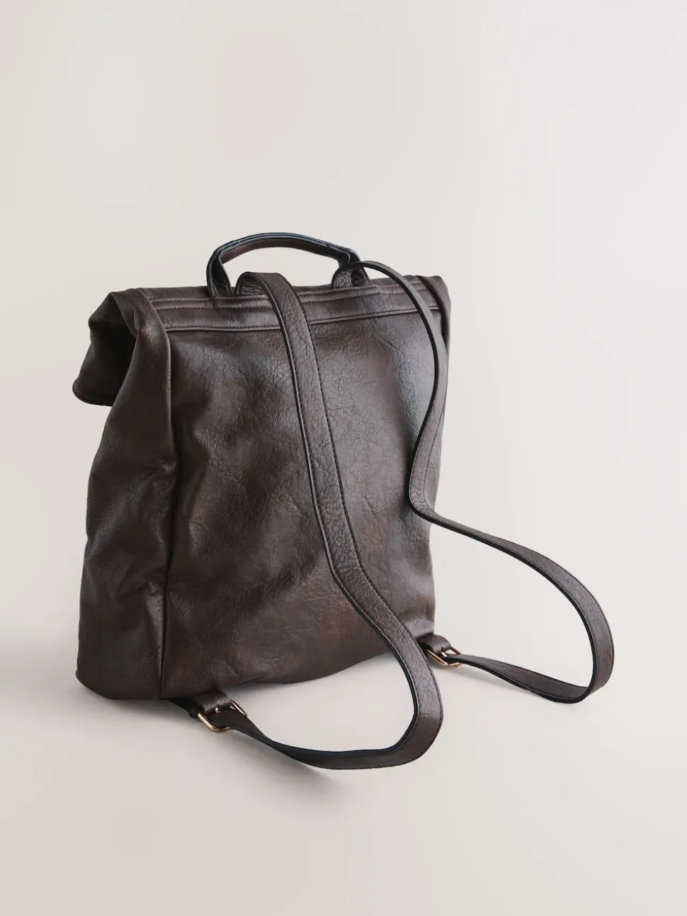 Chocolate Brown Slouchy Backpack