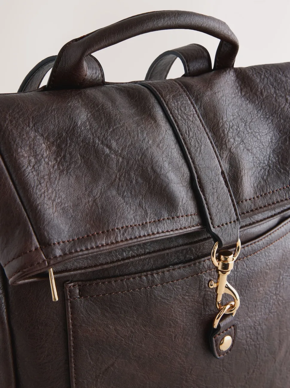 Chocolate Brown Slouchy Backpack