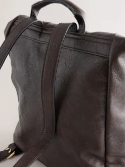 Chocolate Brown Slouchy Backpack