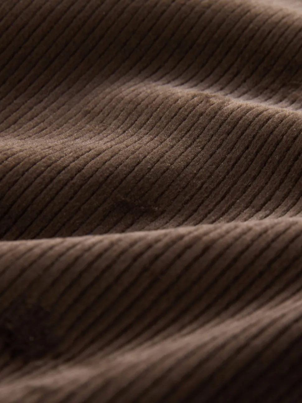 Chocolate Brown Soft Feel Cord Wide Leg Trousers