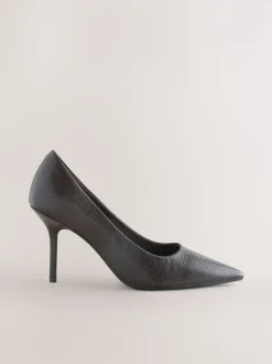 Chocolate Brown Standard/Wide Fit Forever Comfort® Point Toe Court Heels