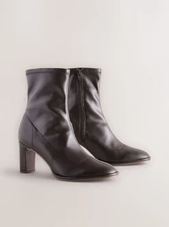 Chocolate Brown Standard/Wide Fit Forever Comfort® Round Toe Sock Boots