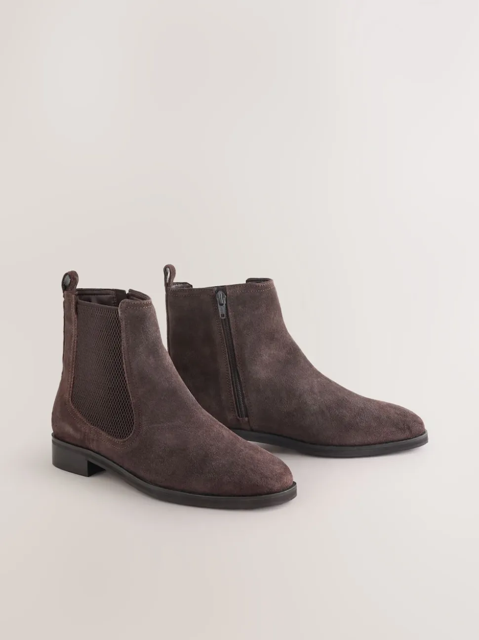 Chocolate Brown Suede Standard/Wide Fit Forever Comfort® Chelsea Ankle Boots