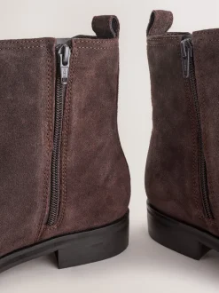 Chocolate Brown Suede Standard/Wide Fit Forever Comfort® Chelsea Ankle Boots