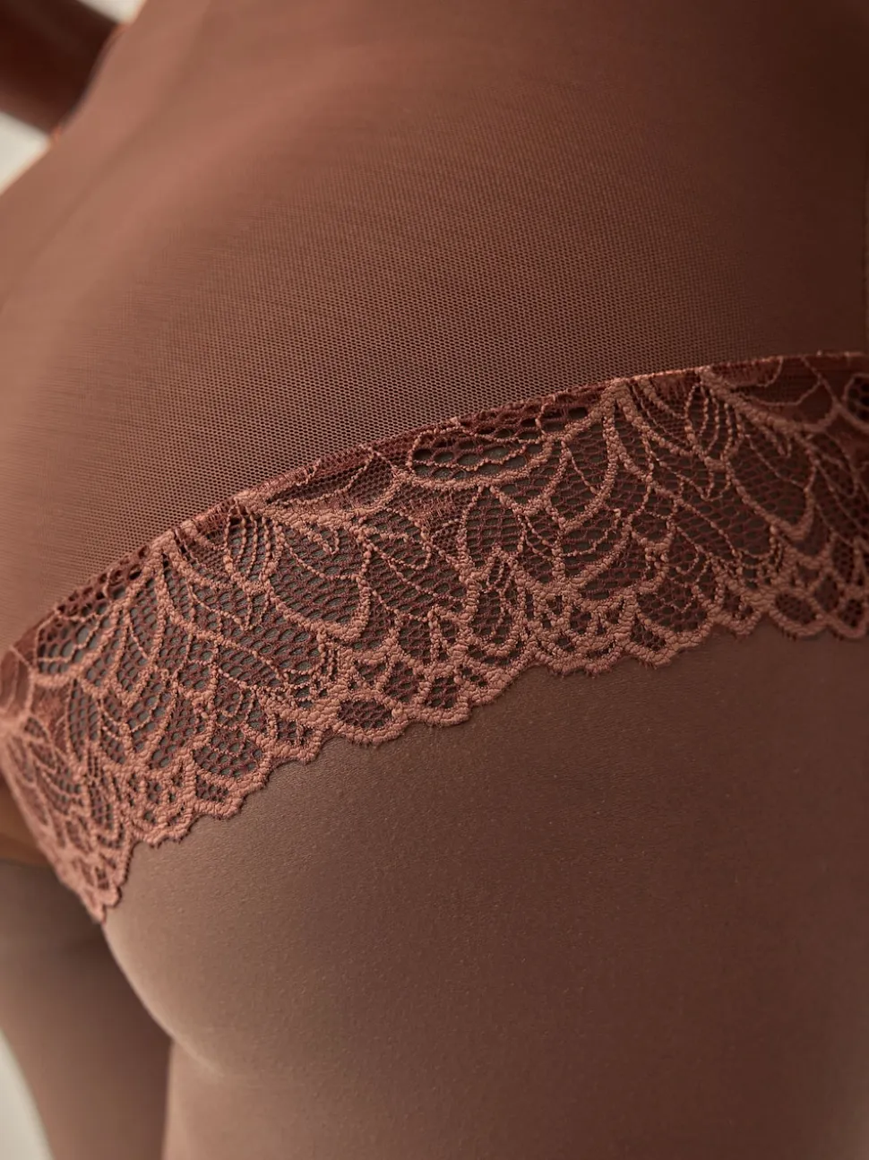 Chocolate Brown Super High Waist Briefs Firm Tummy Control Shaping Briefs