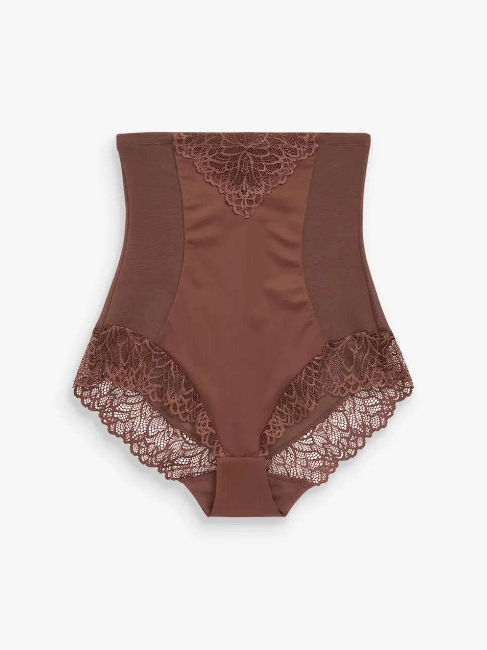 Chocolate Brown Super High Waist Briefs Firm Tummy Control Shaping Briefs