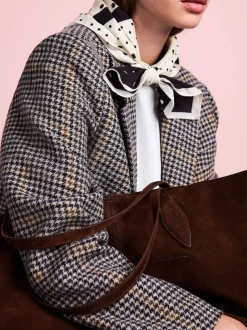 Chocolate Brown Tabitha Simmons x Next Sophie Suede Shopper Bag