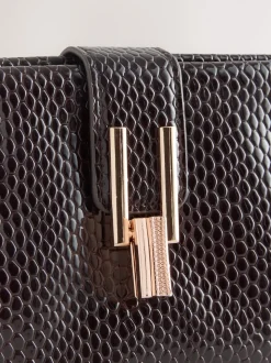 Chocolate Brown Volume Clutch Bag