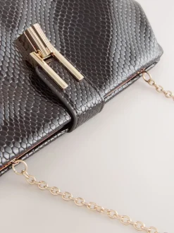 Chocolate Brown Volume Clutch Bag