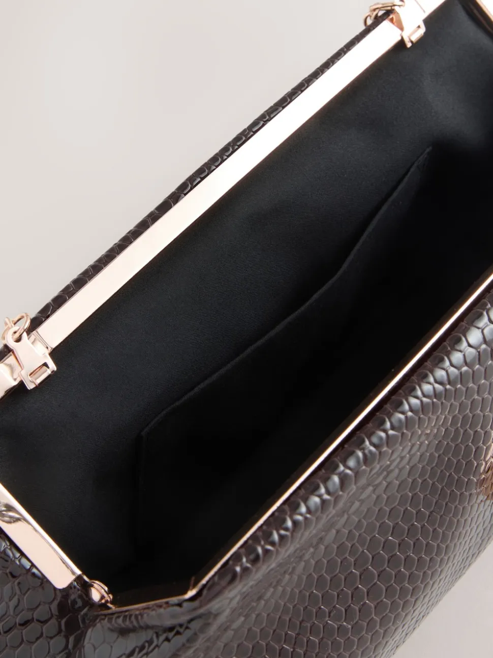 Chocolate Brown Volume Clutch Bag