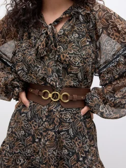 Chocolate Brown Wide Corset Belt