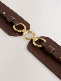 Chocolate Brown Wide Corset Belt