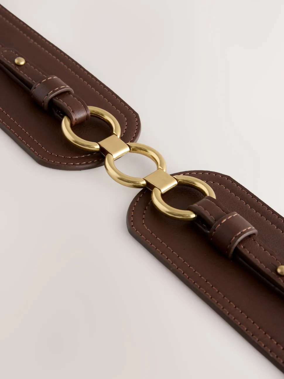 Chocolate Brown Wide Corset Belt