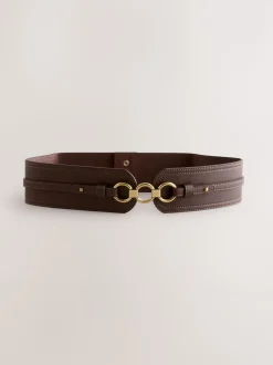 Chocolate Brown Wide Corset Belt