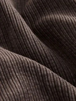 Chocolate Brown Wide Leg Soft Cord Trousers