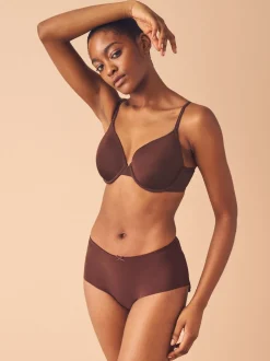 Chocolate Nude Full Cup A-E Smoothing Ultimate Comfort Bras 2 Pack