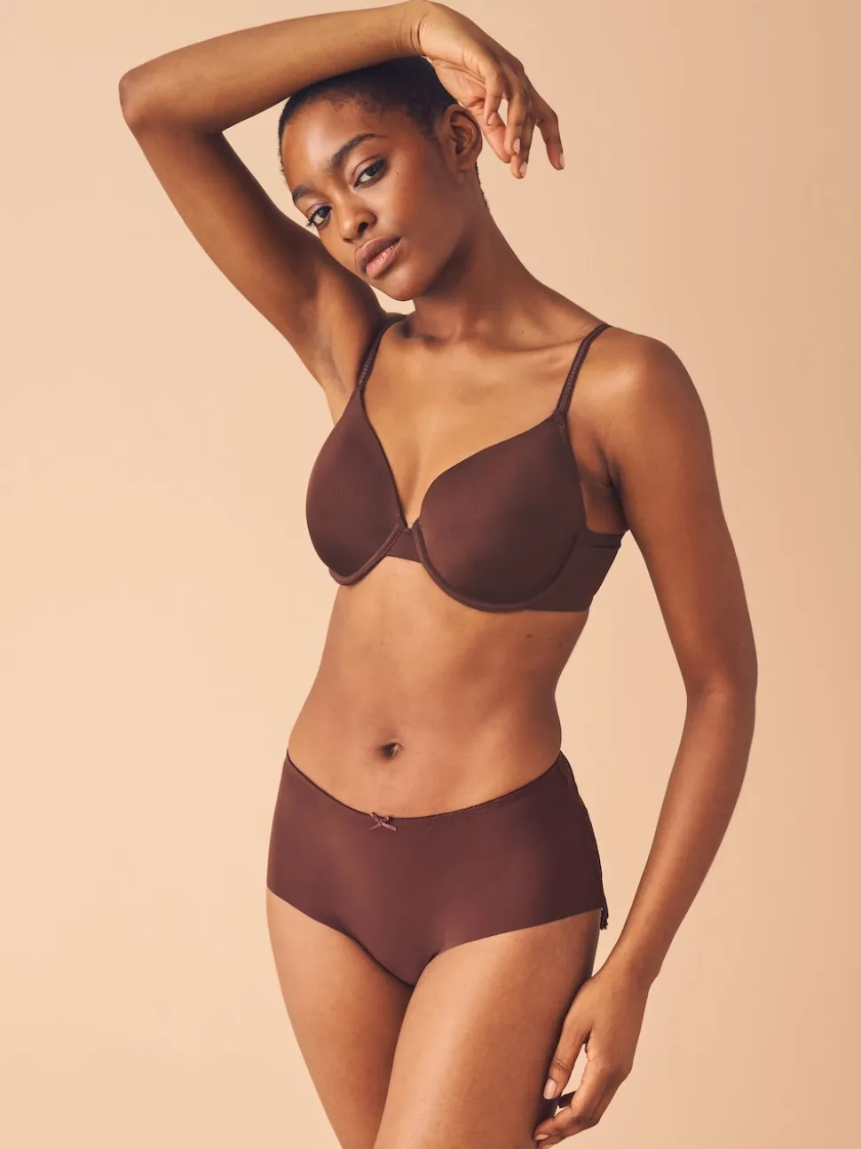 Chocolate Nude Full Cup A-E Smoothing Ultimate Comfort Bras 2 Pack