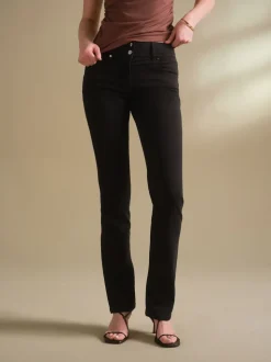Clean Black Lift, Slim And Shape Bootcut Jeans