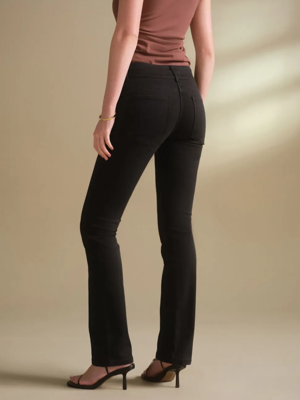 Clean Black Lift, Slim And Shape Bootcut Jeans