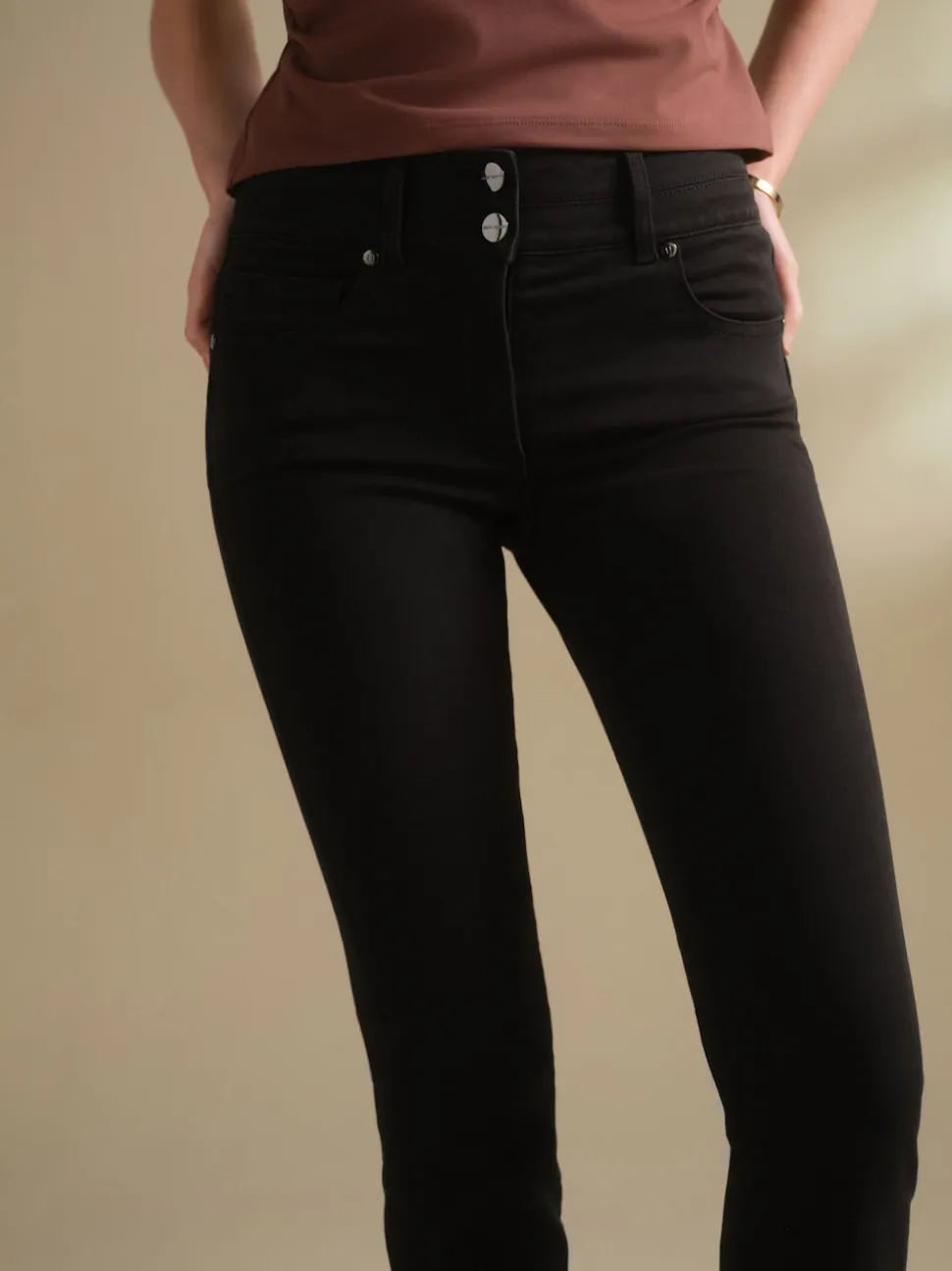 Clean Black Lift, Slim And Shape Bootcut Jeans