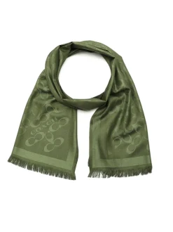 COACH Green Bias Signature C Oblong Scarf
