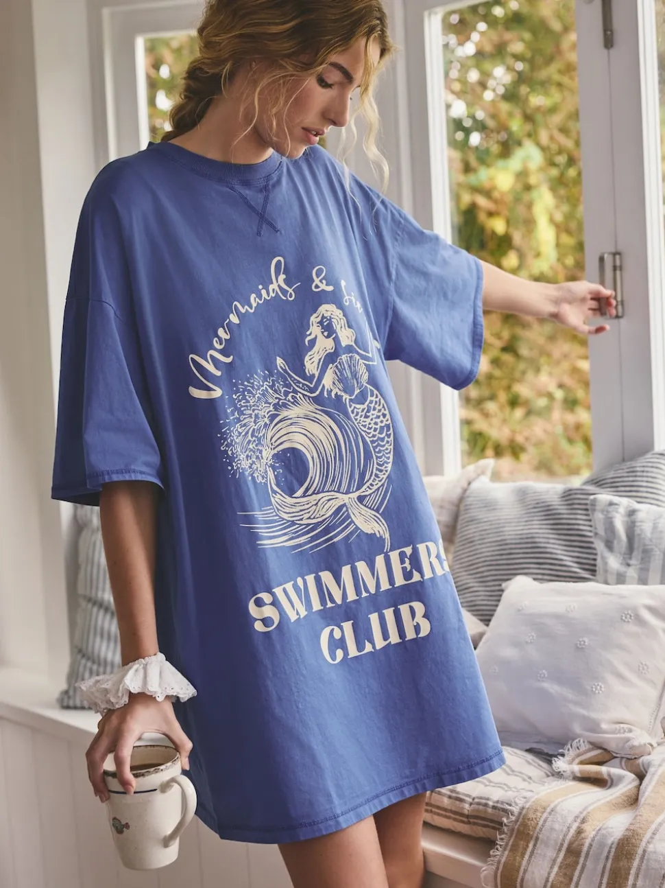 Cobalt Blue Graphic Nightie