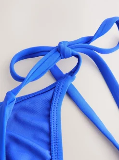 Cobalt Blue Tie Side Bikini Bottoms