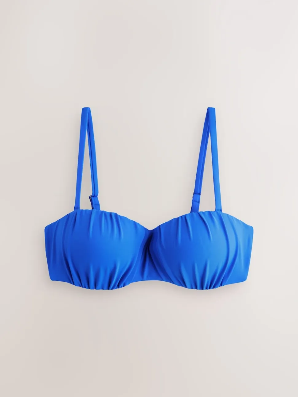 Cobalt Blue Wired Bandeau Bikini Top